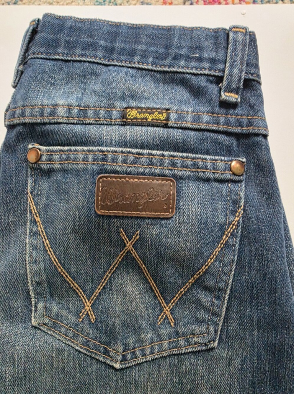 Wrangler Boys Blue Denim Jeans. 16 Reg,